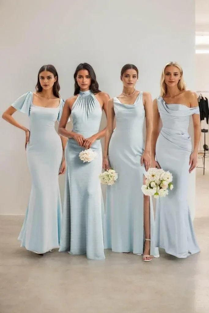 Sheath-Column Maxi Elastic Cloth Dress CB0814CS - COCOMELODY