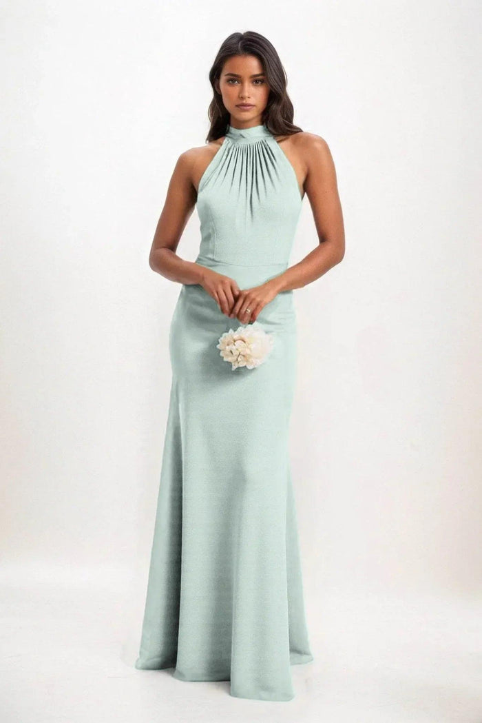 Sheath-Column Maxi Elastic Cloth Dress CB0814CS - COCOMELODY