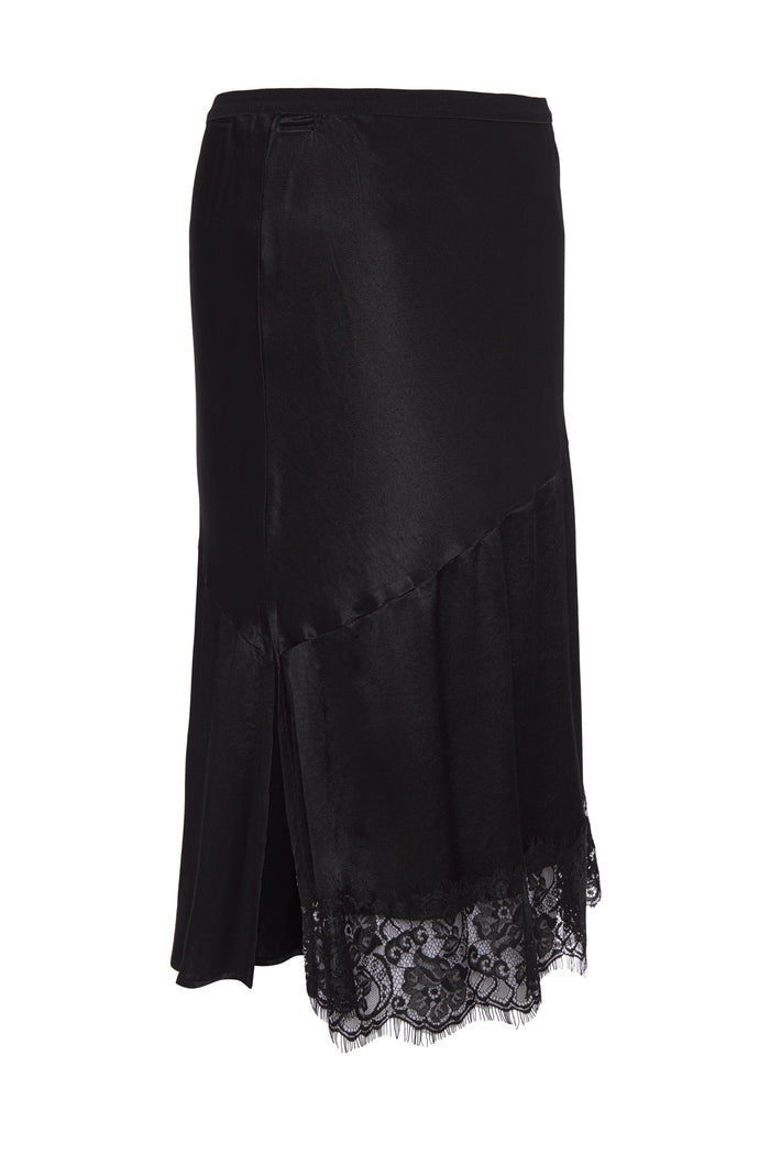 Sienna Bias Skirt - Black