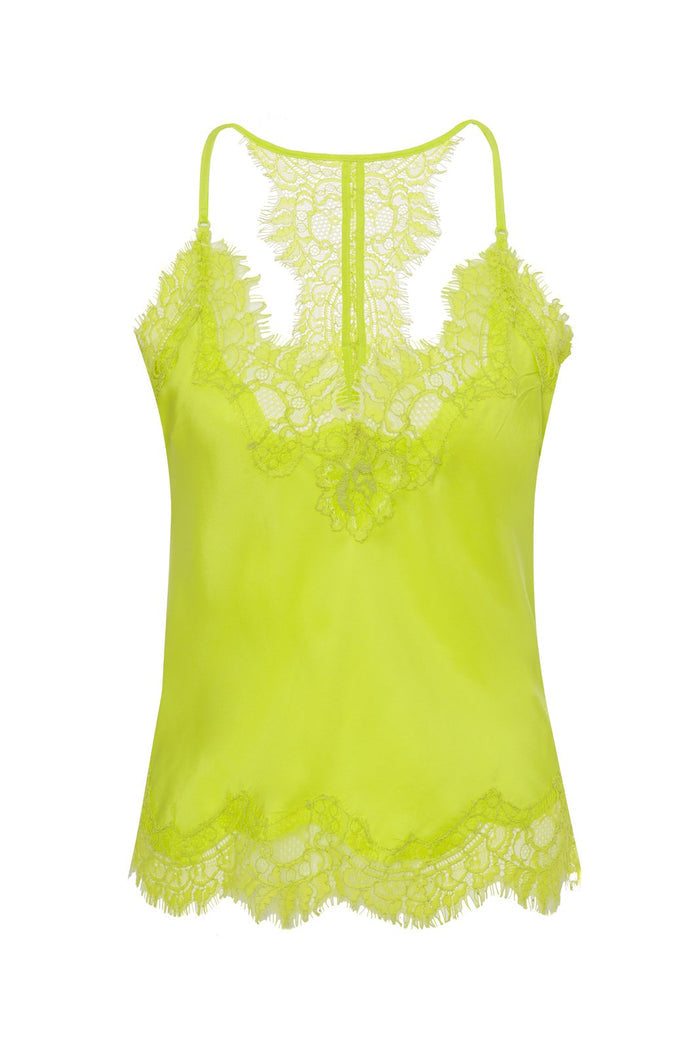 Silk Racerback Cami Lime