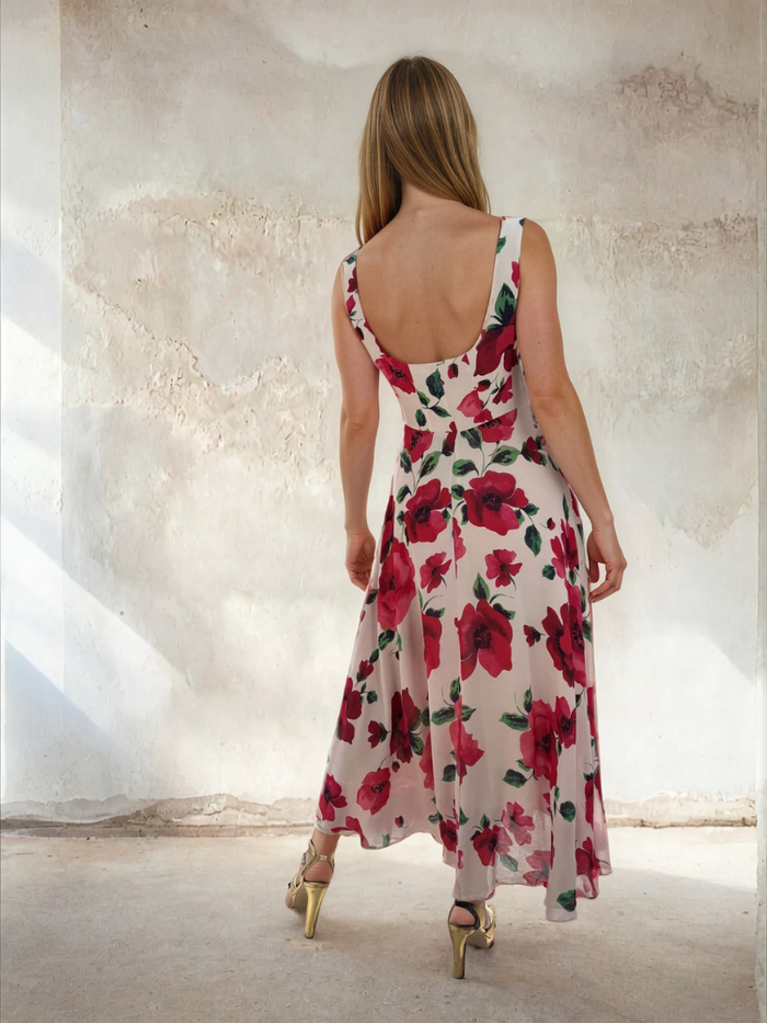 Sirens Bella Dress Cream Poppy