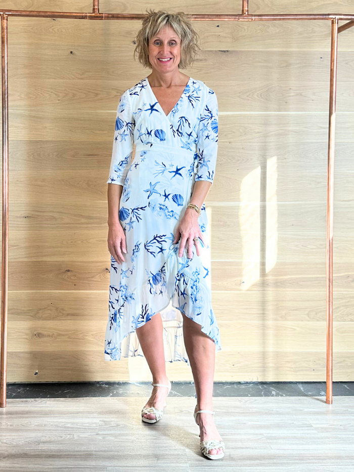 Sirens Iris Dress Seashell