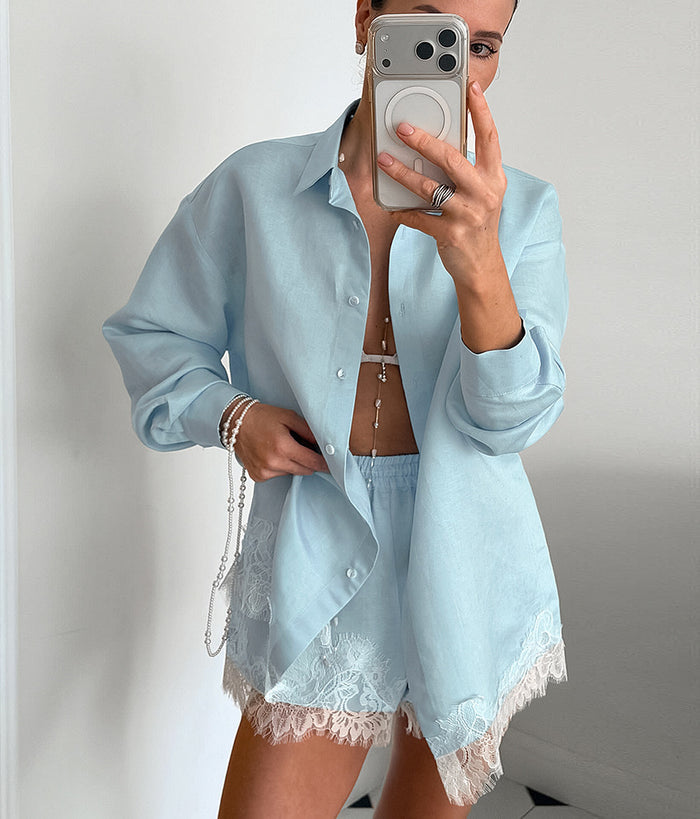 Sky Sync Co ord Set - Blue
