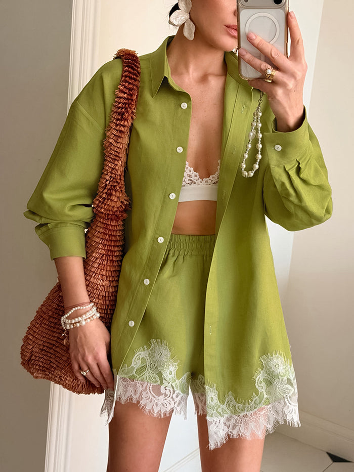 Sky Sync Co ord Set - Green