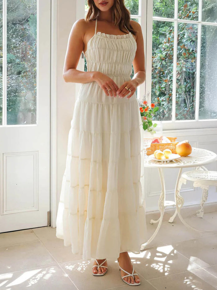 Skyra Maxi Dress - Apricot