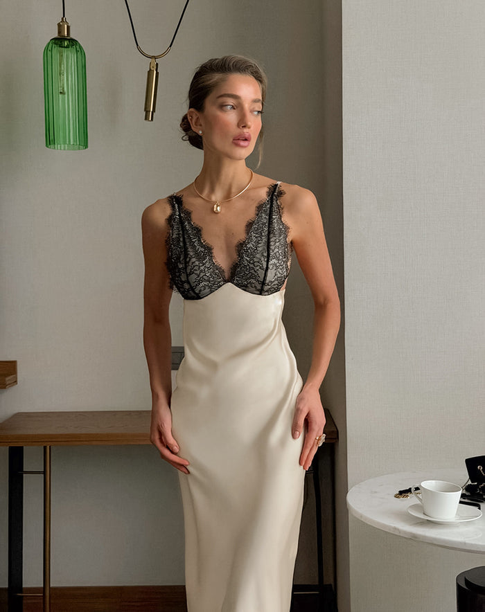 Slate Maxi Dress - Apricot