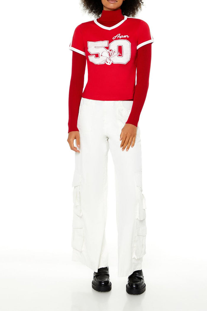 Snoopy Aspen Ringer Tee