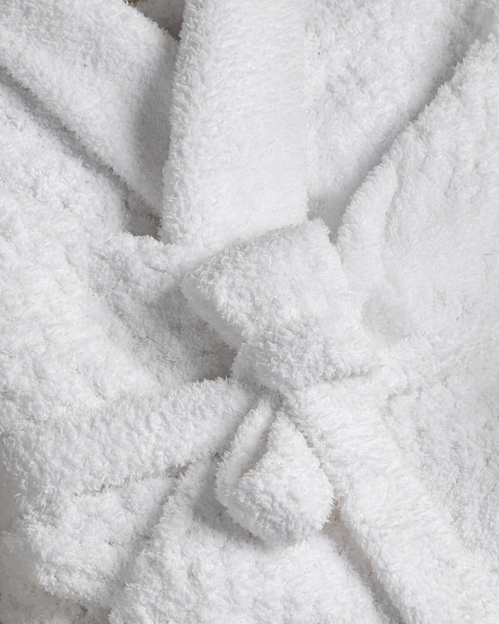Sunday Citizen Snug Waffle Robe in clear white, detail