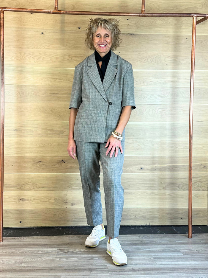 Soaked in Luxury SLAlexie Blazer Black Melange