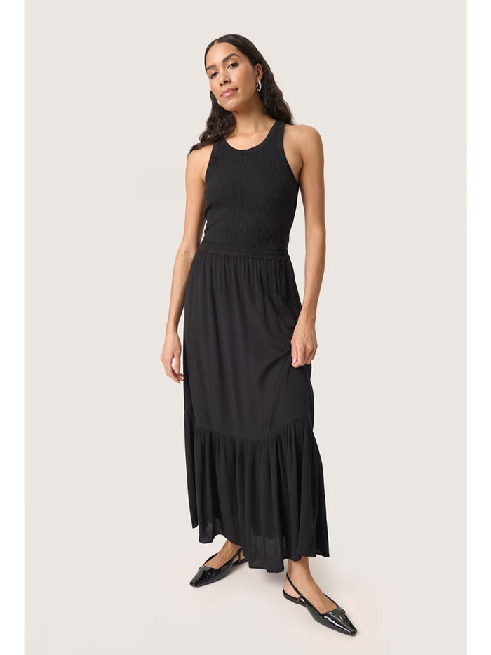 Soaked in Luxury SLElonor Maxi Skirt Black
