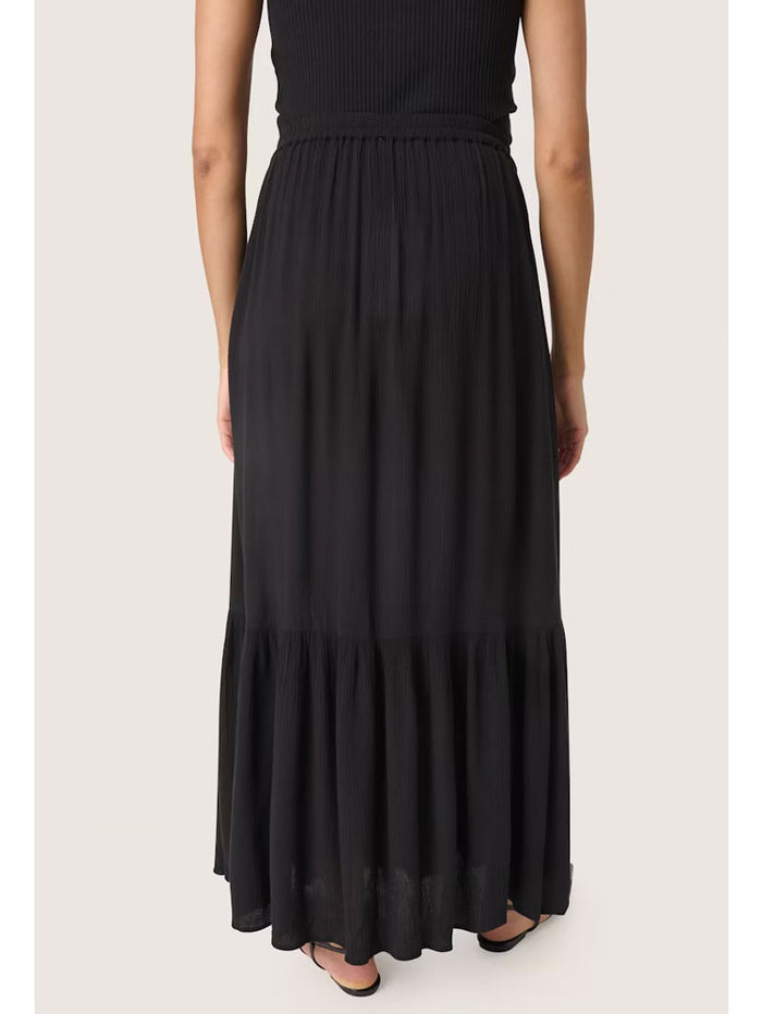 Soaked in Luxury SLElonor Maxi Skirt Black