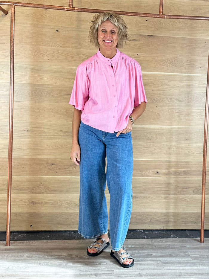 Soaked in Luxury SLEmine Layna Shirt Rosebloom