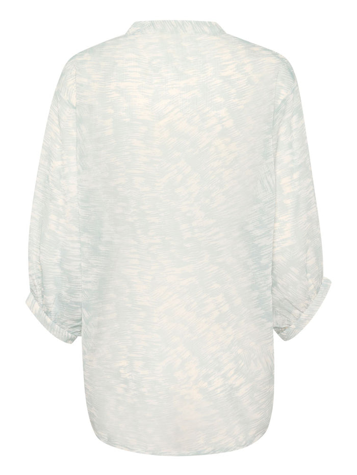 Soaked in Luxury SLMarta Amily Blouse Silver Blue Stroke