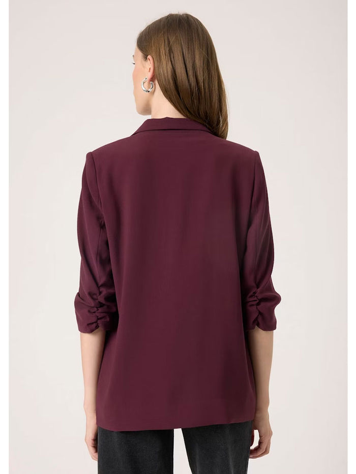 Soaked in Luxury SLShirley Blazer Wine