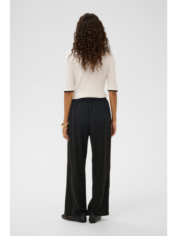 Soaked SLAria Linen Mix Pants Black