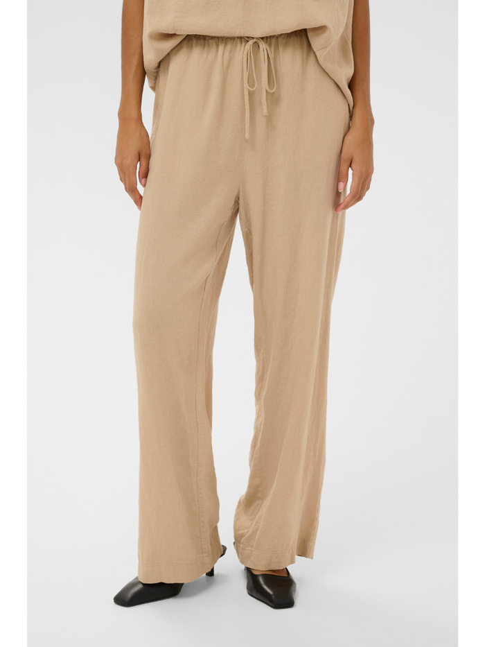 Soaked SLAria Linen Mix Pants White Pepper