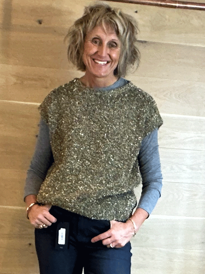 Soaked SLInana Crew-Neck Long Sleeved Grey Melange T-Shirt
