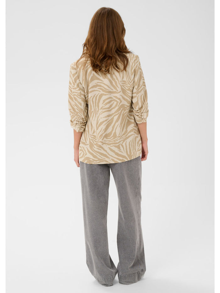 Soaked SLShirley Printed Blazer White Pepper