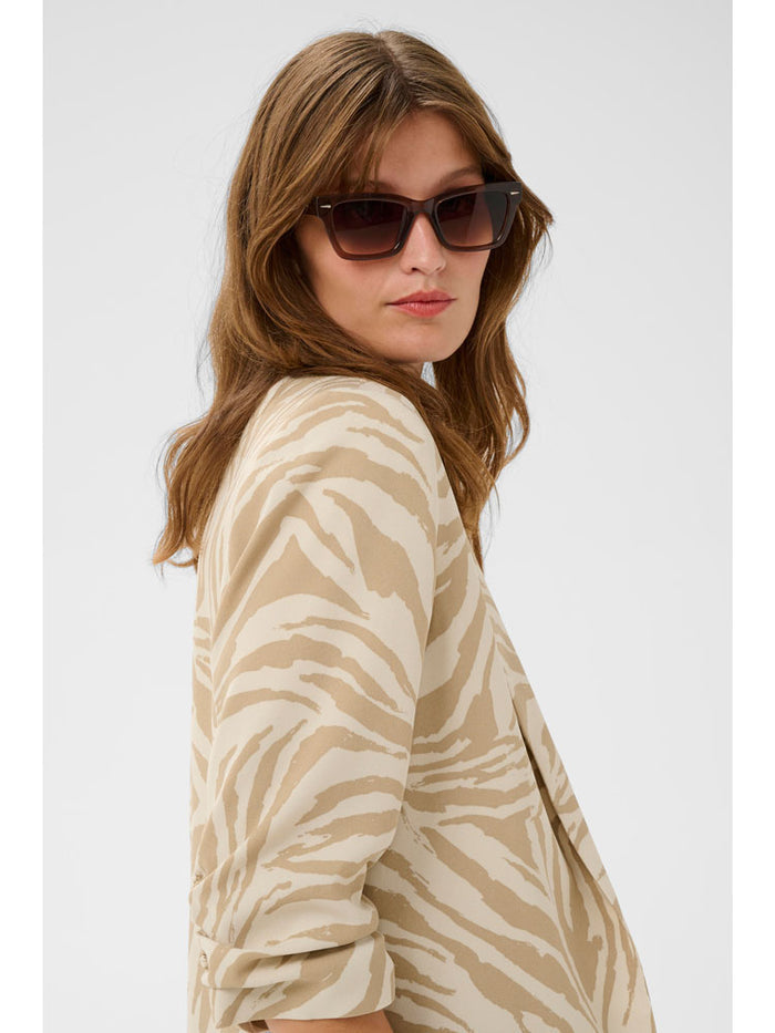Soaked SLShirley Printed Blazer White Pepper