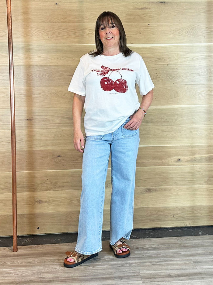 Sofie Schnoor Cherry T-Shirt White & Red