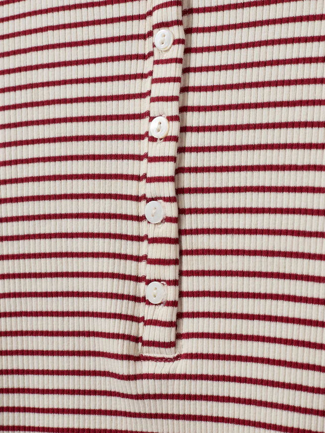 Sofie Schnoor PaxSW Long Sleeve Top Red & White