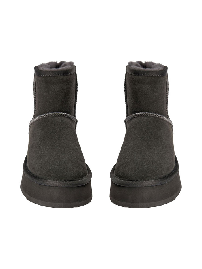 Sofie Schnoor Shearling Boots Anthracite