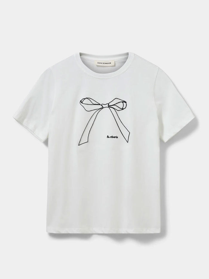 Sofie Schnoor ZenaSW Bow T-Shirt White