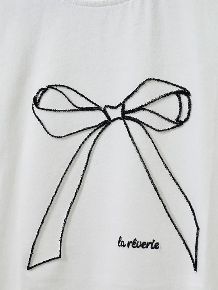 Sofie Schnoor ZenaSW Bow T-Shirt White