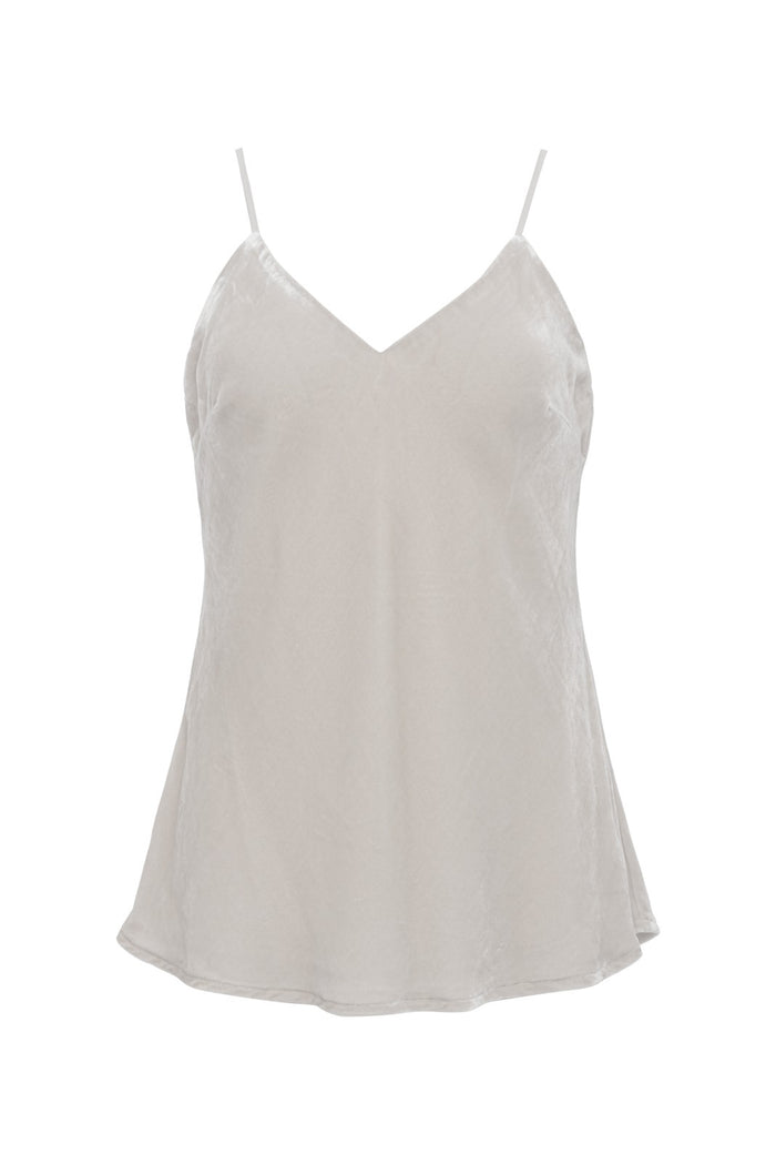 Solid Velvet Cami - Dove