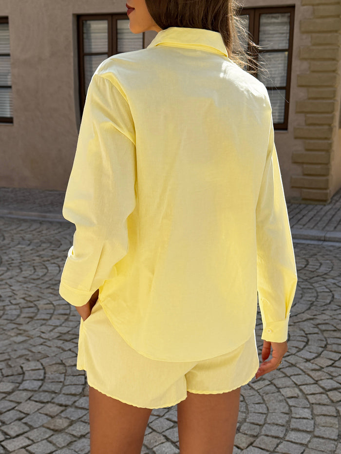 Solvie Co ord Set - Yellow