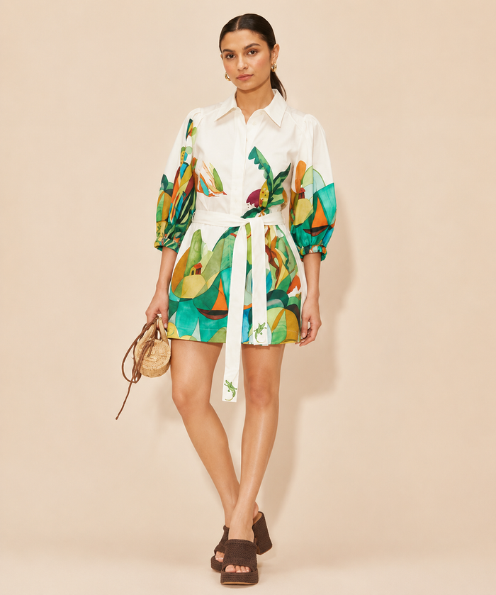 Sorbe Mini Dress - Apricot