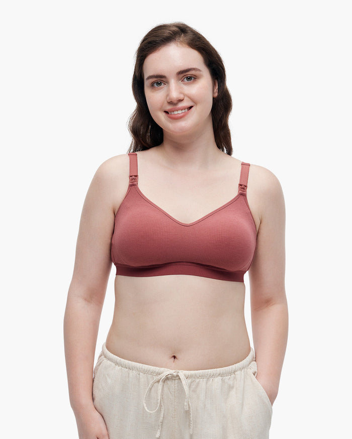 Soutien-gorge de tirage sans fil et sans coutures en tissu Tencel™ Momcozy