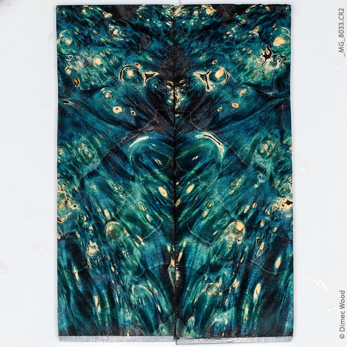 Stabilized wood box elder burl panels