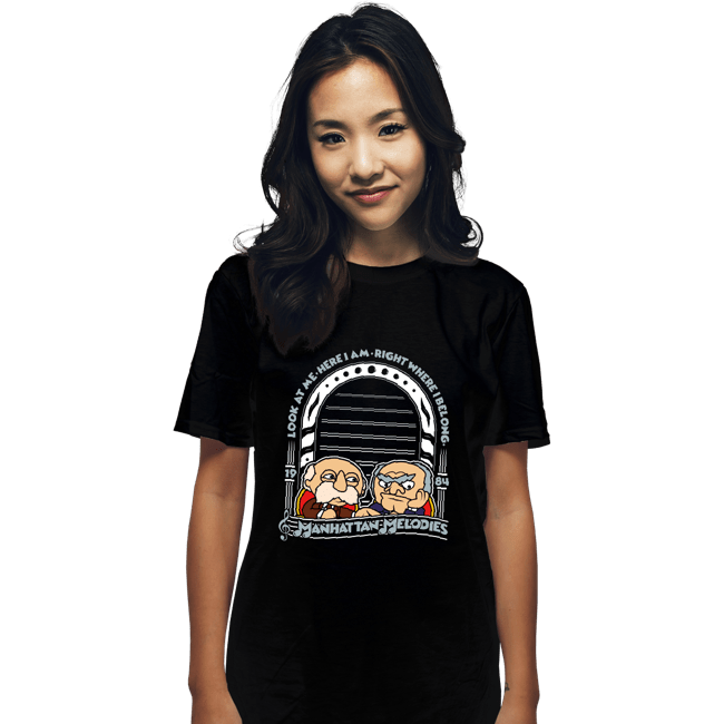 Shirts T-Shirts, Unisex / Small / Black Statler and Waldorf Melodies