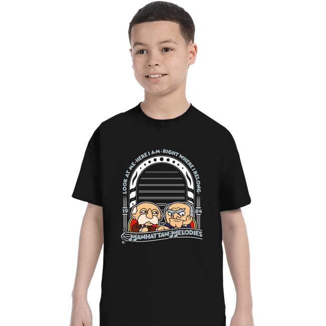Shirts T-Shirts, Youth / XS / Black Statler and Waldorf Melodies