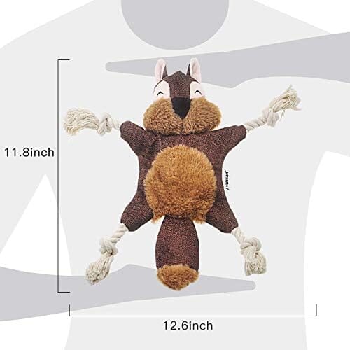 Sturdy Squirrel Interactive Pet Toy Rope Knots Puppy Chew Teething Toys Toys Pet Clever