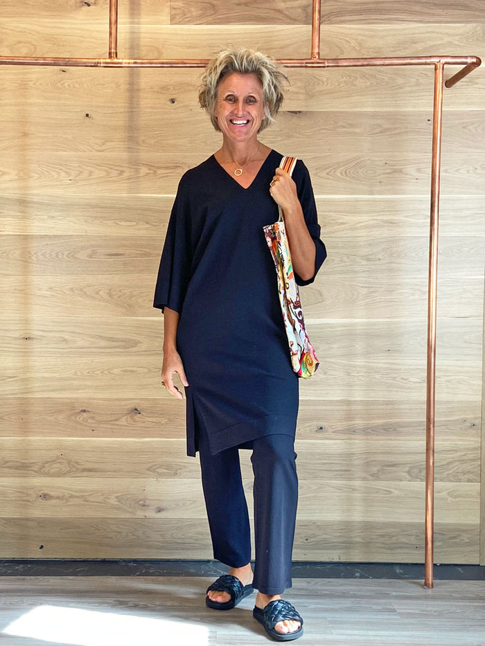 Summum Black Knitted Dress