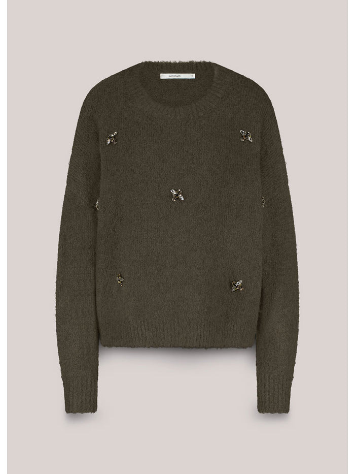Summum Embellished Knit Camo