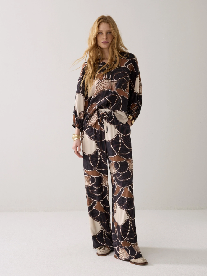 Summum Printed Trousers Multicolour