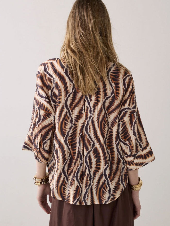 Summum Safari Print Blouse Multicolour