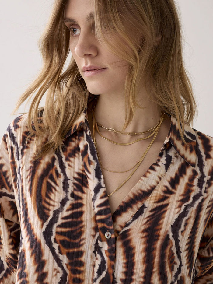 Summum Safari Print Blouse Multicolour