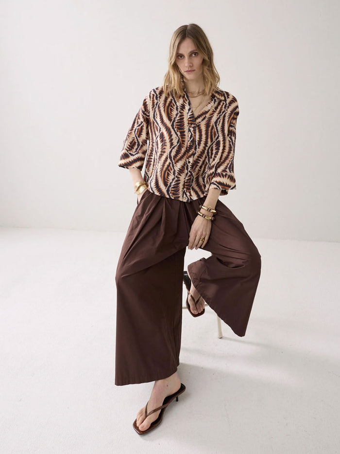 Summum Safari Print Blouse Multicolour