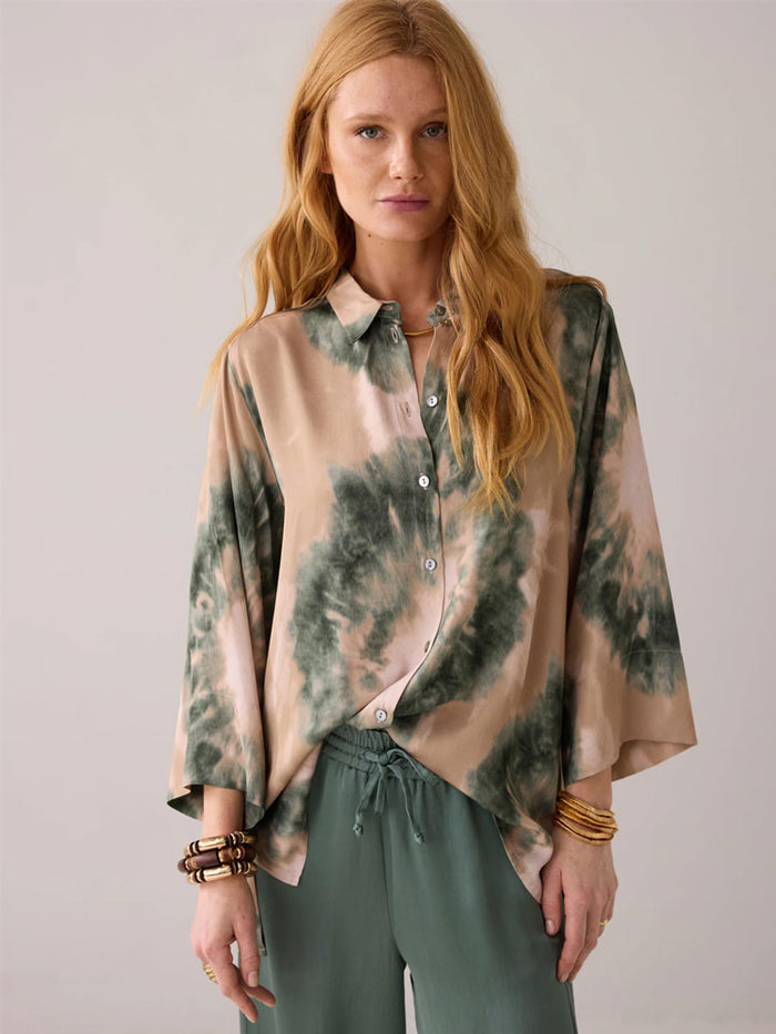 Summum Tie Dye Print Blouse Multi