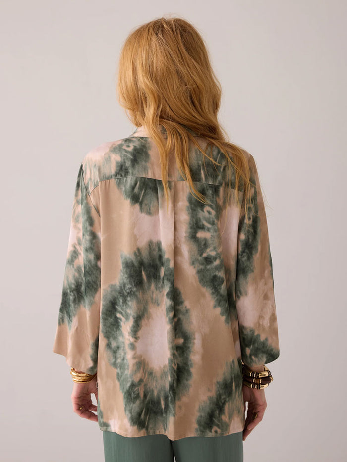 Summum Tie Dye Print Blouse Multi