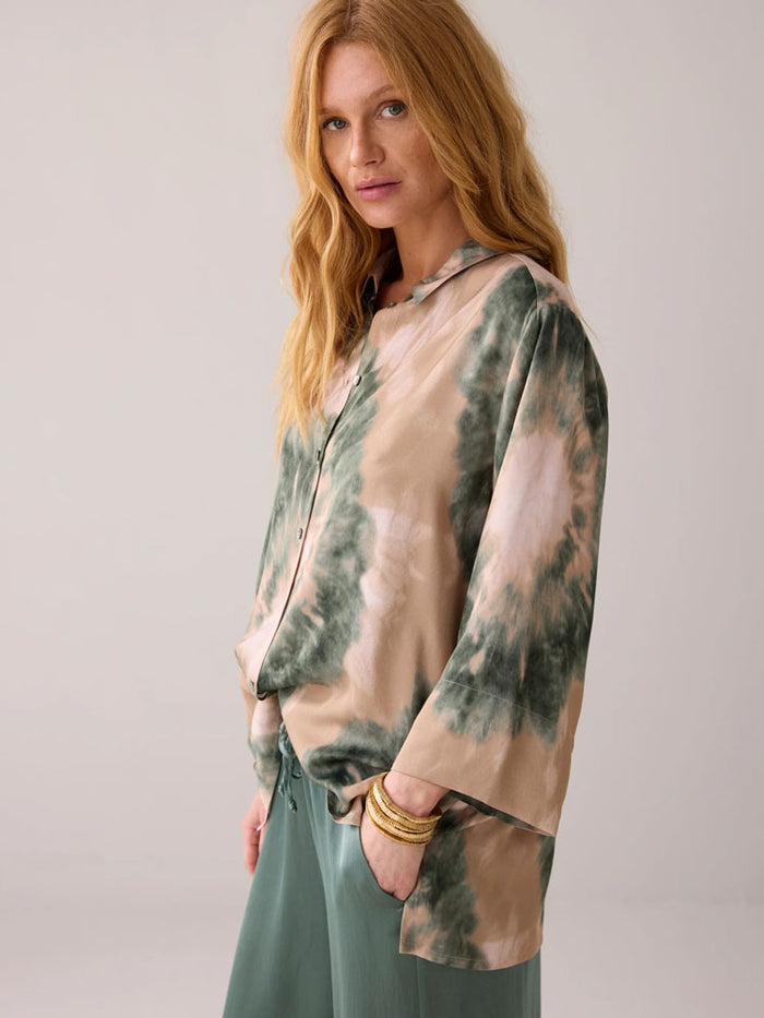 Summum Tie Dye Print Blouse Multi