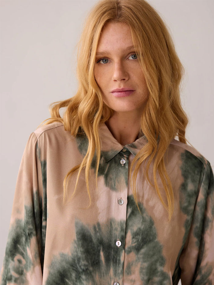 Summum Tie Dye Print Blouse Multi