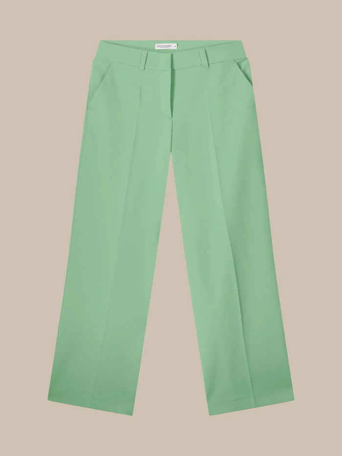 Summum Wide Leg Trousers Soft Emerald