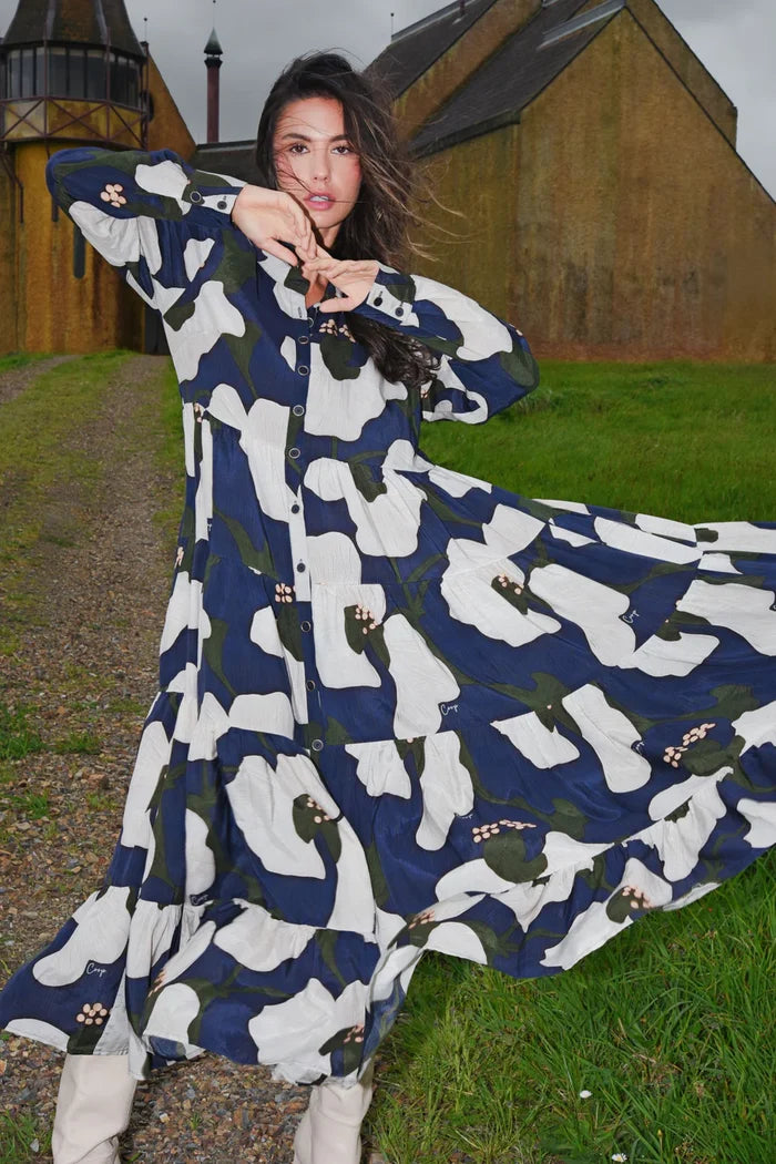 Sun & The Swoon Dress - Navy
