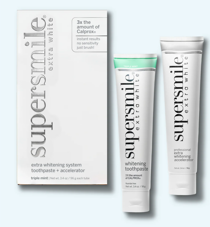 Supersmile Extra Whitening System Fluoride Free Triple Mint 3.4 oz