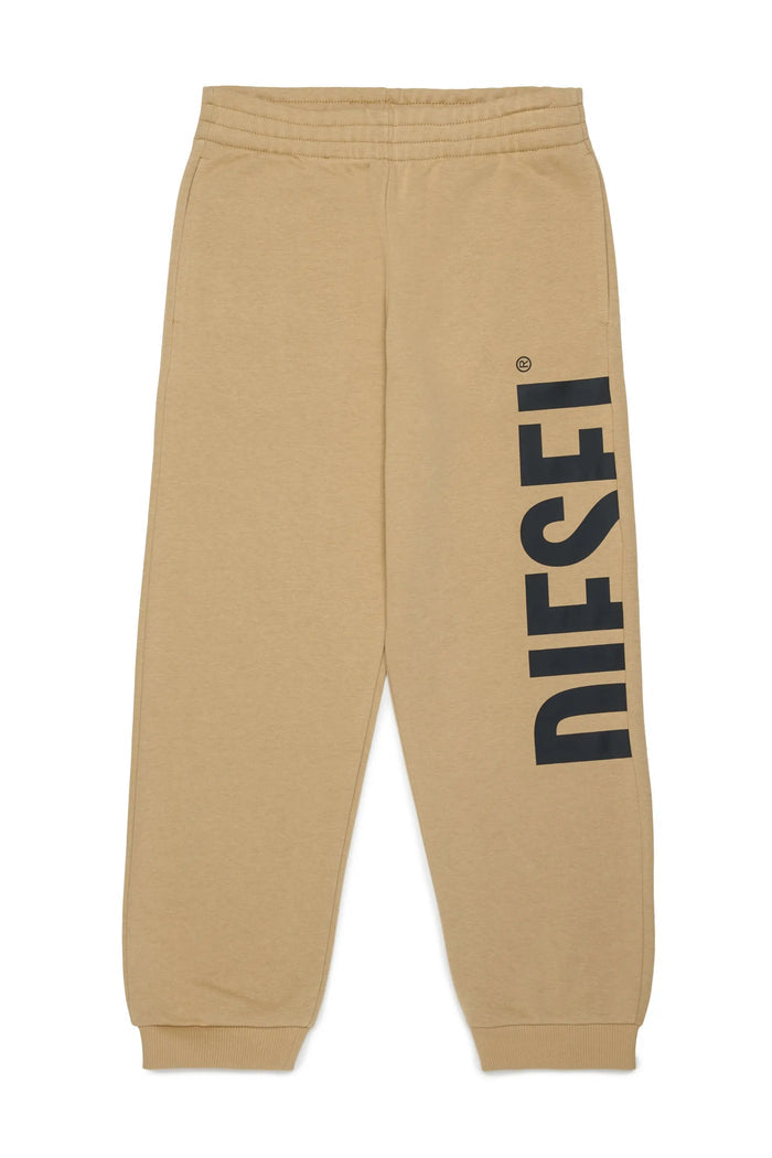 Sweatpants with cut-off logo print